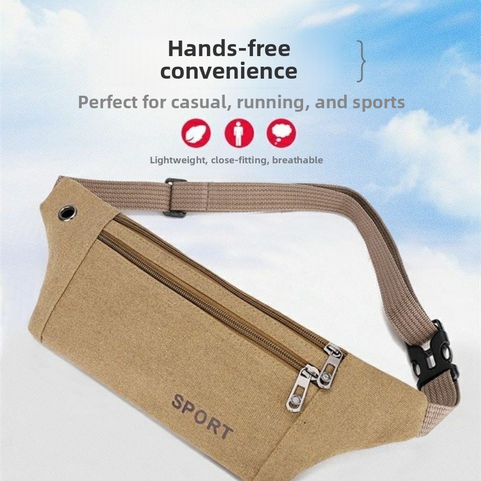 Leatherwork Bag - Marsupio Multifunzionale Casual da Uomo, Borsa