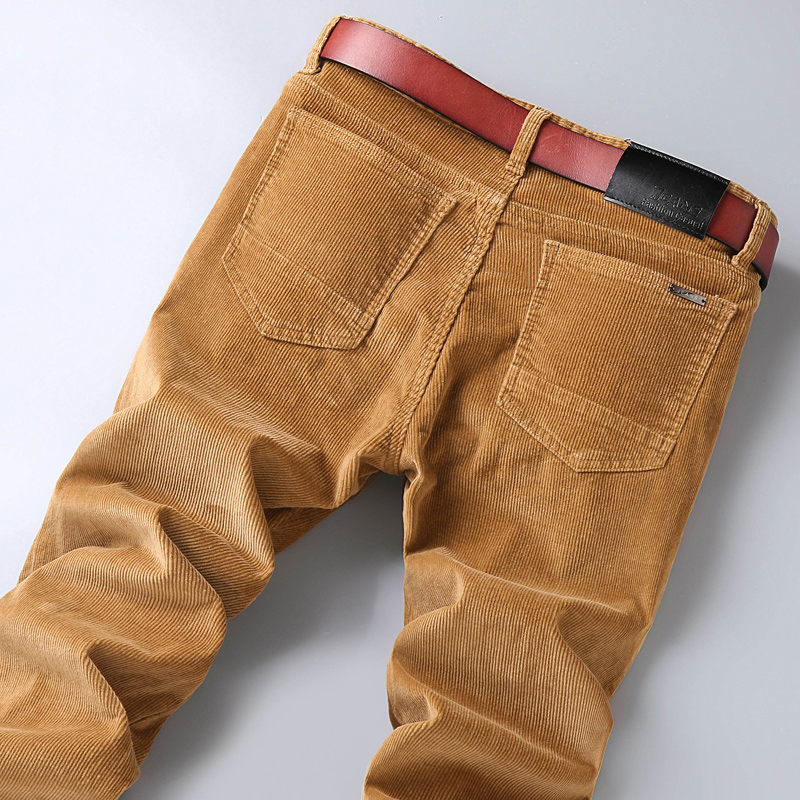 Leather Work Pants - Pantaloni casual in velluto a coste
