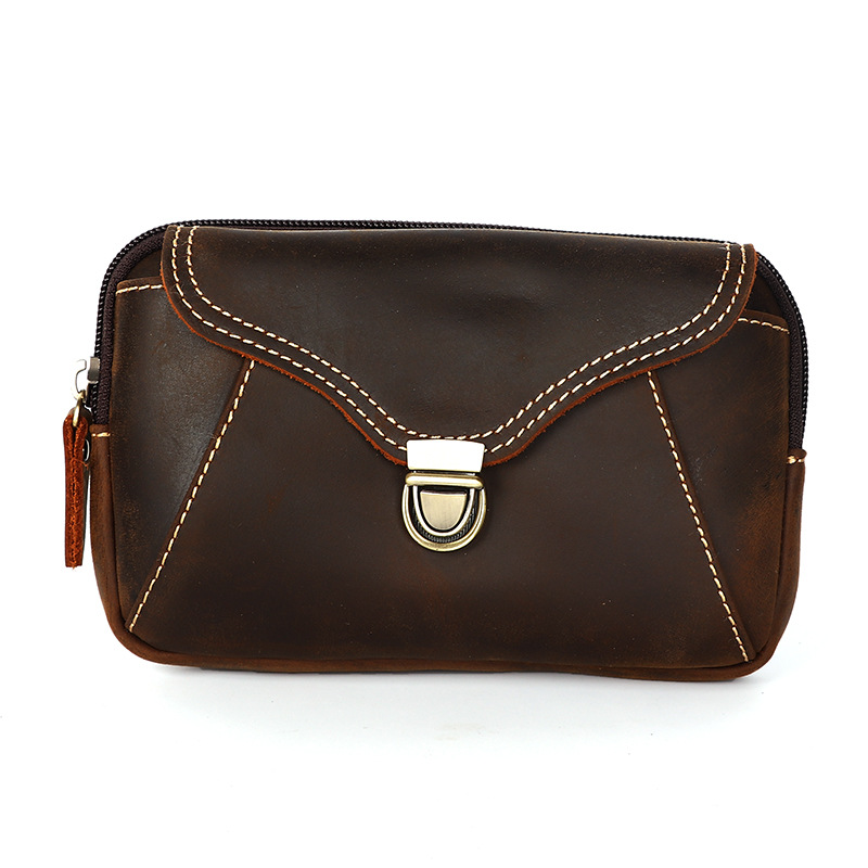 Leather Work Pants - Marsupio in pelle da uomo, borsa