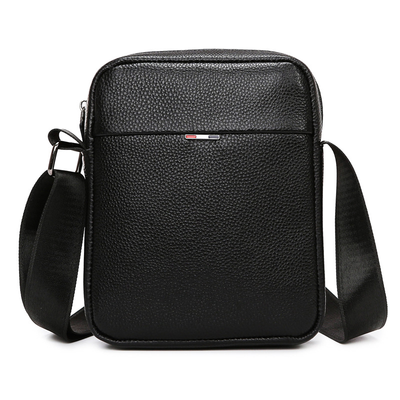 Leather Work Bag Laptop - Borsa a tracolla da uomo in