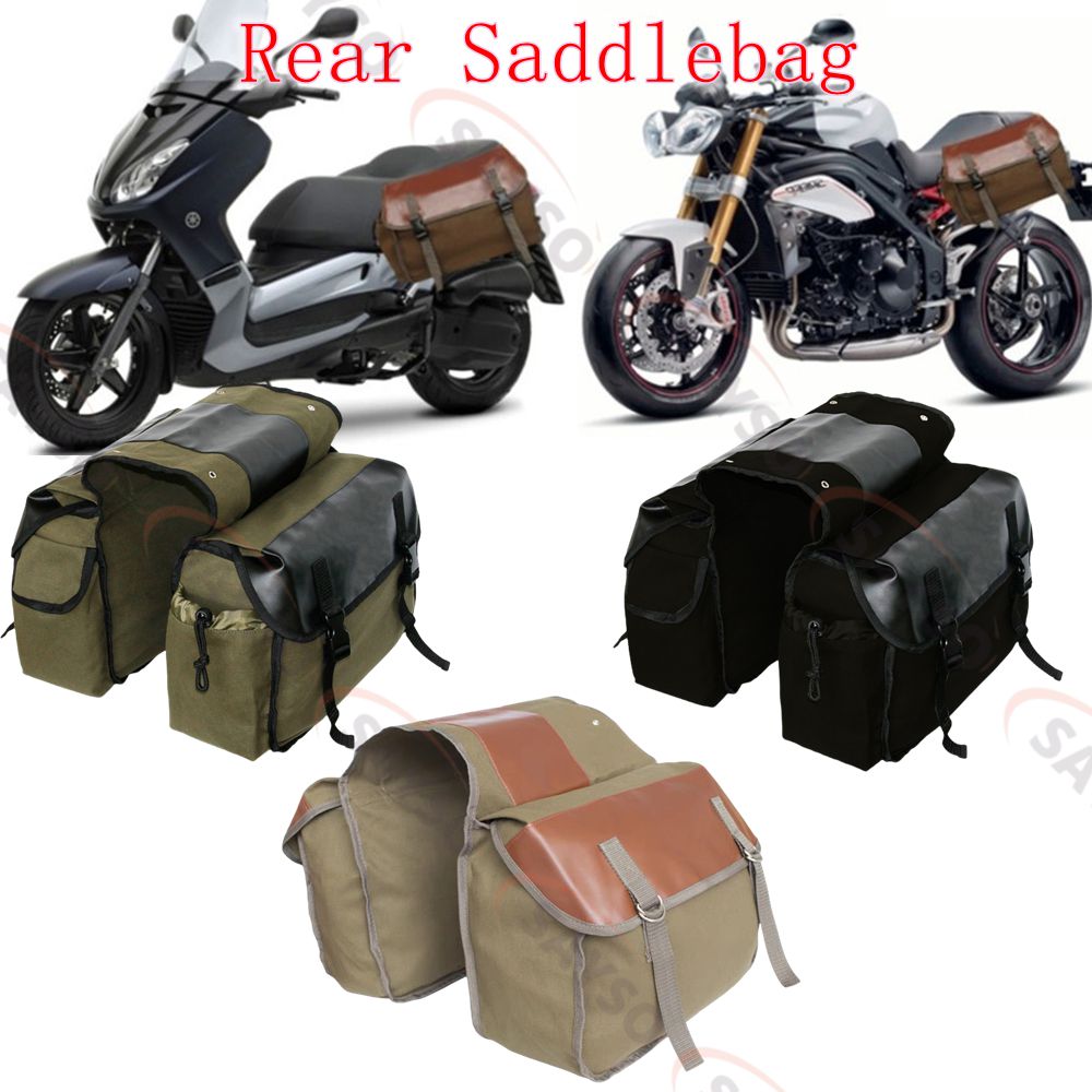 Leather Workshop - Tela In Pelle Posteriore Bisaccia Moto