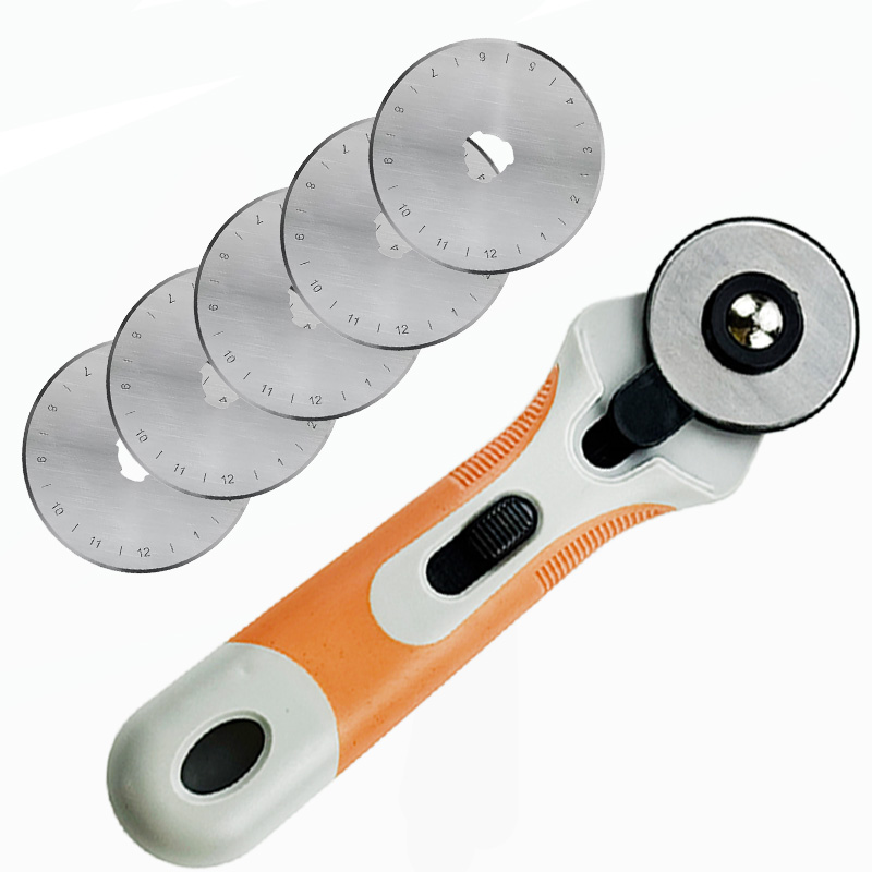 Leatherwork Roller - Taglierina Rotante da 45mm, Coltello a