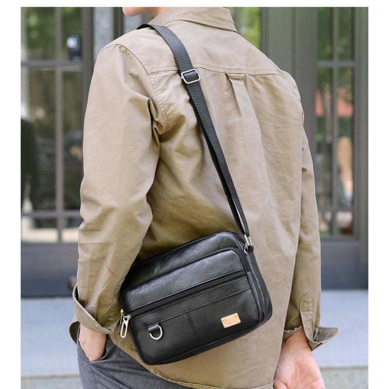 Borsa a tracolla da uomo in pe - Leather Work Bag Laptop recensione e prezzo