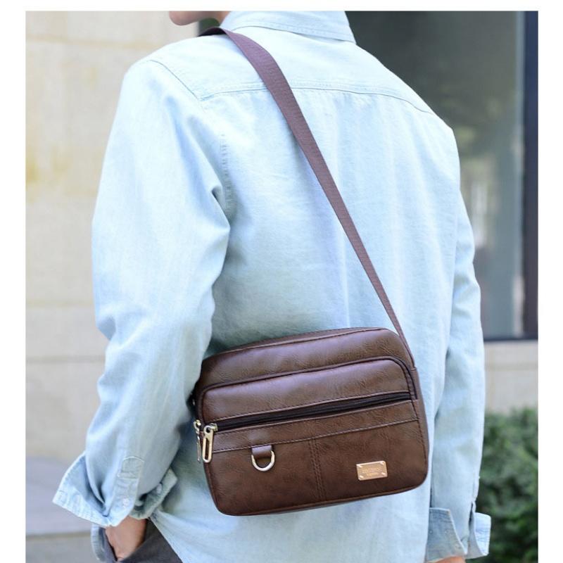 Borsa a tracolla da uomo in pe - Leather Work Bag Laptop recensione e prezzo