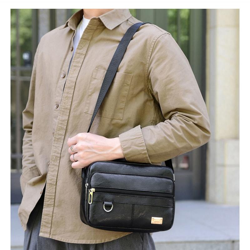 Borsa a tracolla da uomo in pe - Leather Work Bag Laptop recensione e prezzo