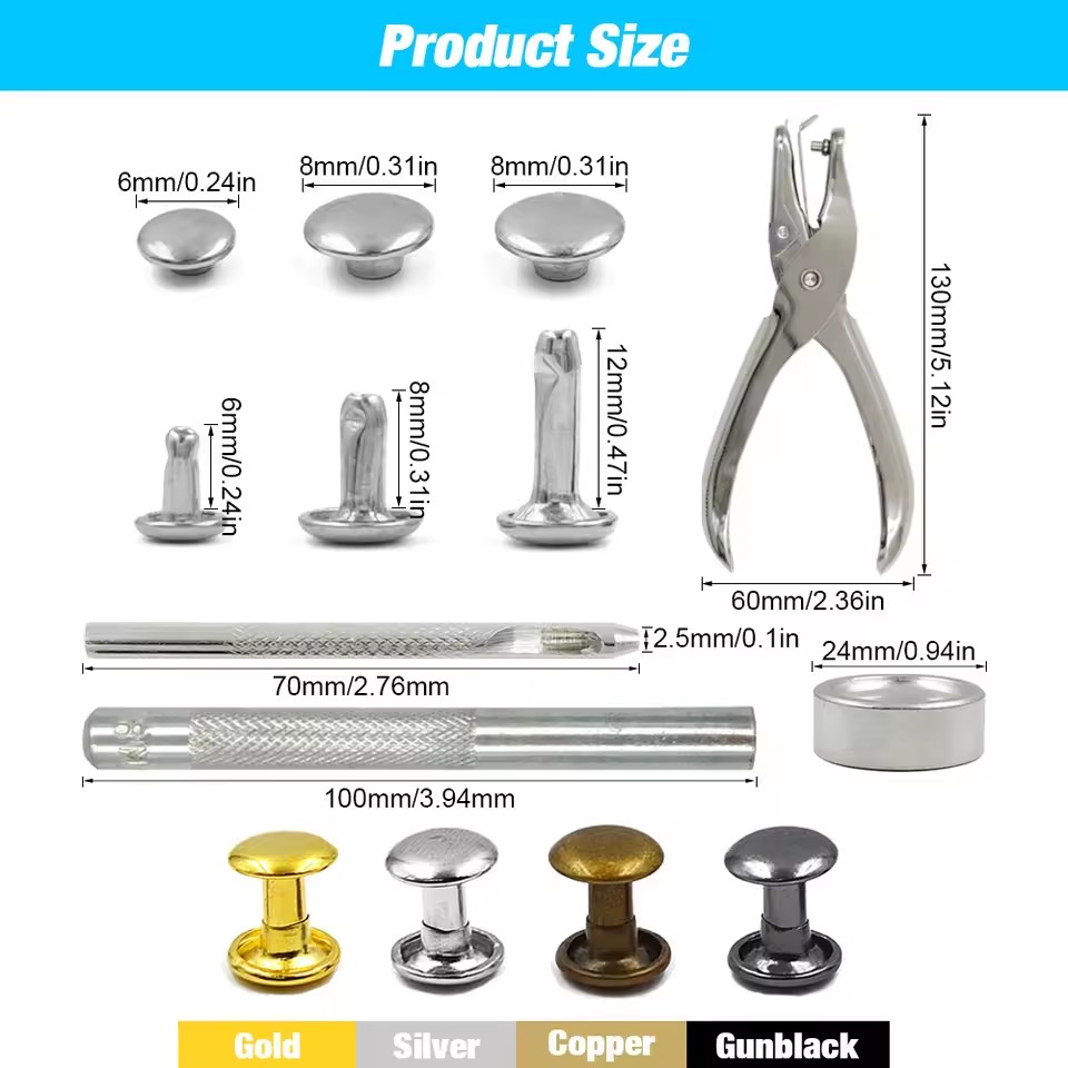 Rivetti a doppio cappuccio in  - Rivet Setter Tool recensione e prezzo