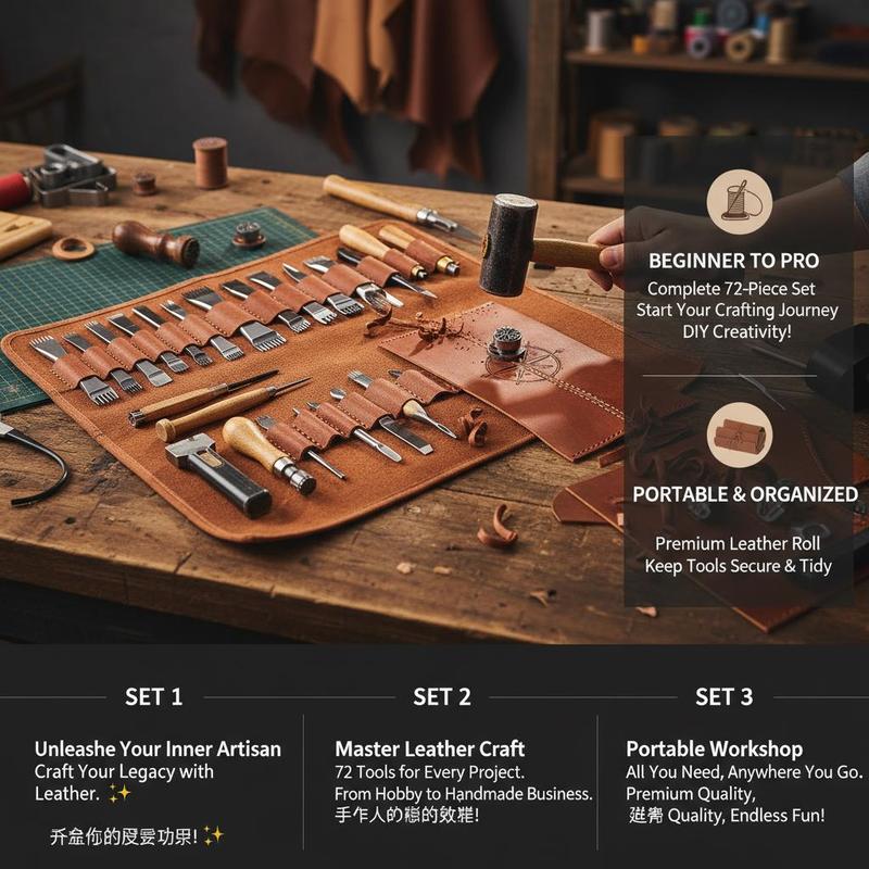 Set Professionale di 72 Pezzi  - Leather Workshop recensione e prezzo