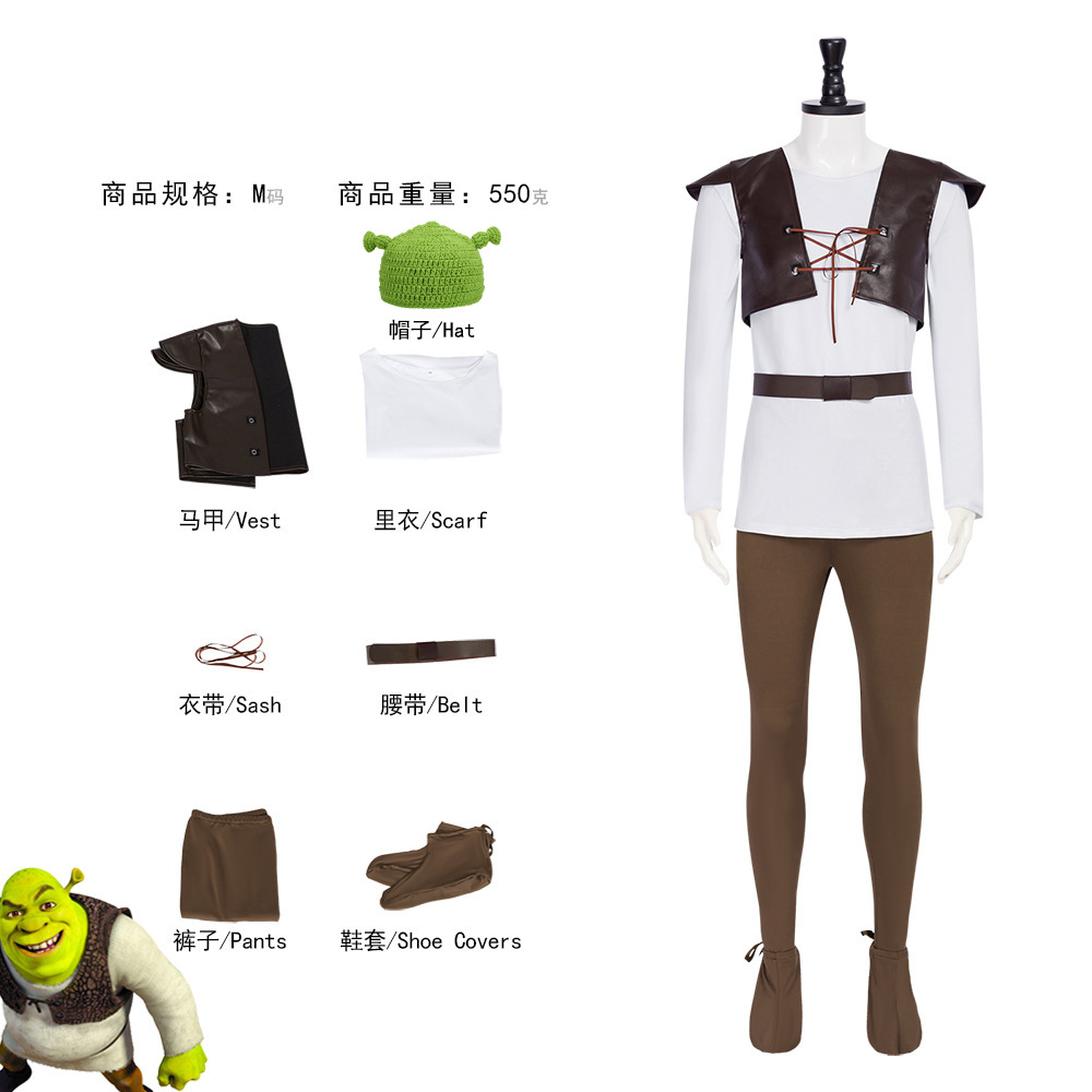 Shrek Costumi Cosplay Cappello - Leather Work Pants recensione e prezzo