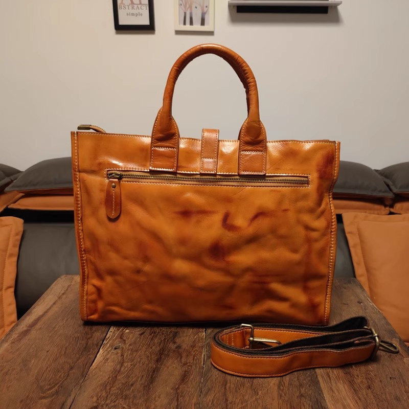 Valigetta da uomo semplice vin - Leather Work Bag Laptop recensione e prezzo