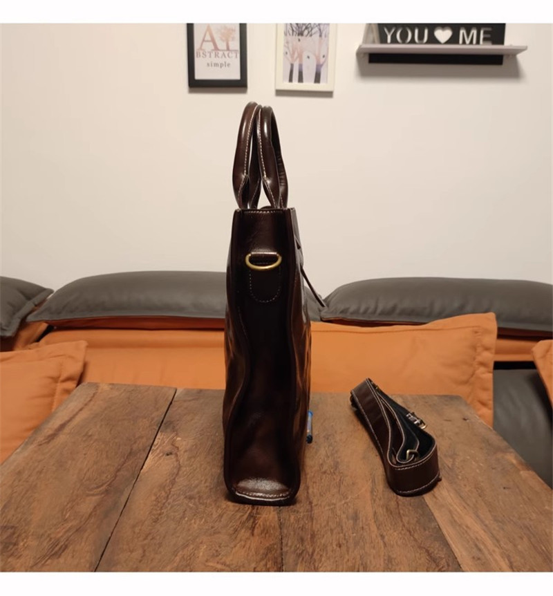 Valigetta da uomo semplice vin - Leather Work Bag Laptop recensione e prezzo
