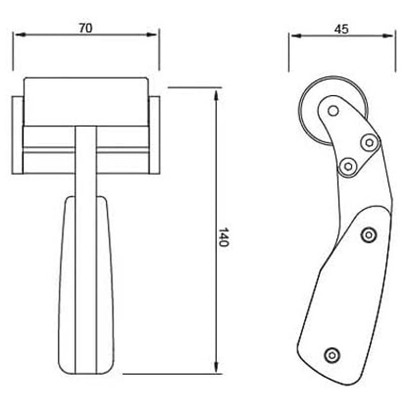 Rullo inclinato AT29, manico i - Leatherwork Roller recensione e prezzo