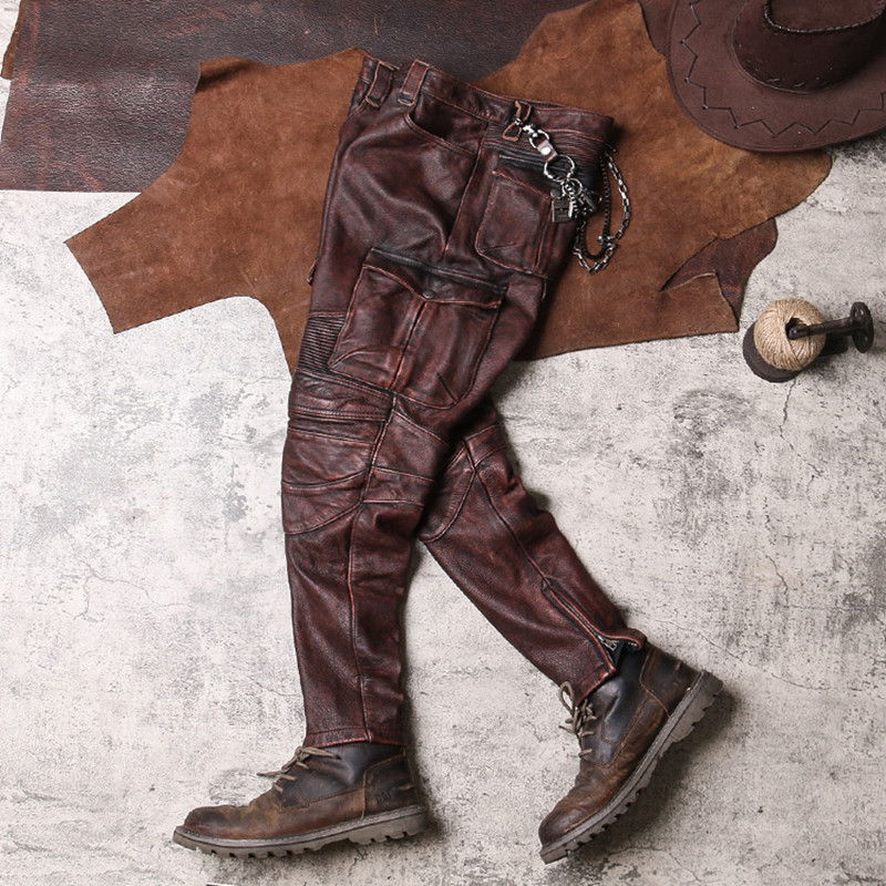 2022 pantaloni da uomo Vintage - Leather Work Pants recensione e prezzo