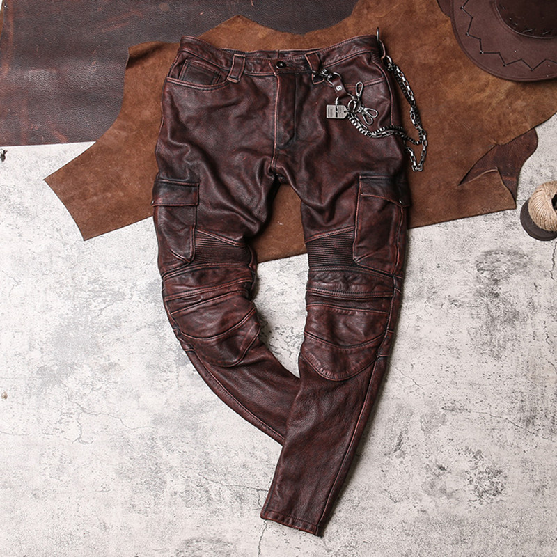 2022 pantaloni da uomo Vintage - Leather Work Pants recensione e prezzo