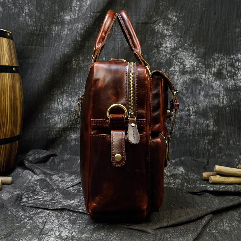 Cartella da uomo in vera pelle - Leather Work Bag Laptop recensione e prezzo