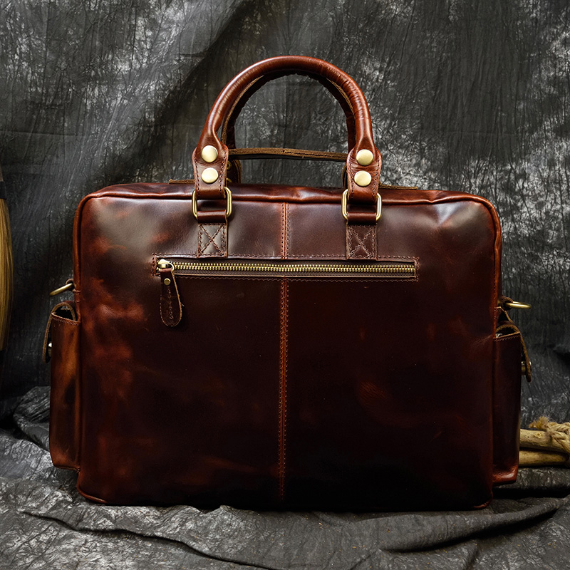 Cartella da uomo in vera pelle - Leather Work Bag Laptop recensione e prezzo