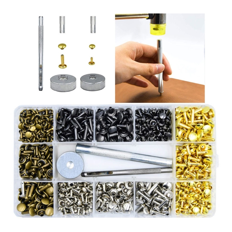 180set rivetti in pelle 6mm/8m - Rivet Setter Tool recensione e prezzo