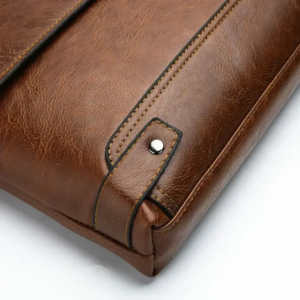 Valigetta da uomo in pelle PU  - Leather Work Bag Laptop recensione e prezzo