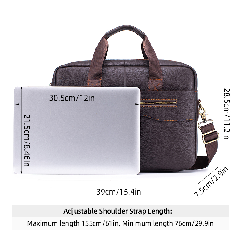 Borsa da Lavoro Vintage in Ver - Leather Work Bag Laptop recensione e prezzo