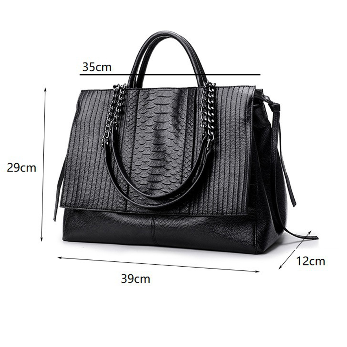 Elegante borsa tote con cernie - Leatherwork Bag recensione e prezzo