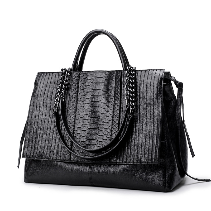 Elegante borsa tote con cernie - Leatherwork Bag recensione e prezzo