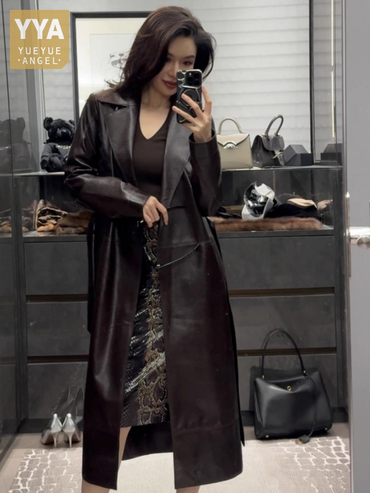 Trench da donna lungo da lavor - Leather Works Belt recensione e prezzo