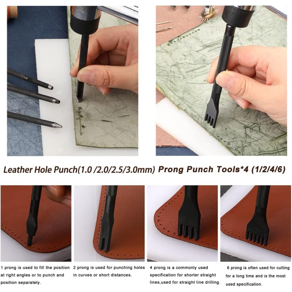 Kit Pratico di Strumenti per L - Leatherwork Or Leathercraft recensione e prezzo