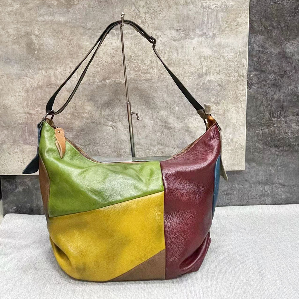 Patchwork Hobo In Pelle di Vac - Leather Work Bag Laptop recensione e prezzo