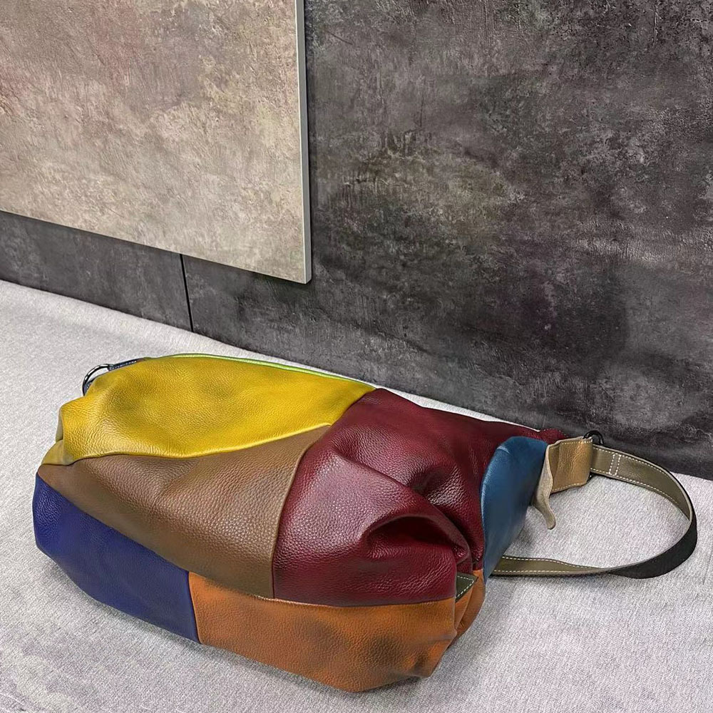 Patchwork Hobo In Pelle di Vac - Leather Work Bag Laptop recensione e prezzo