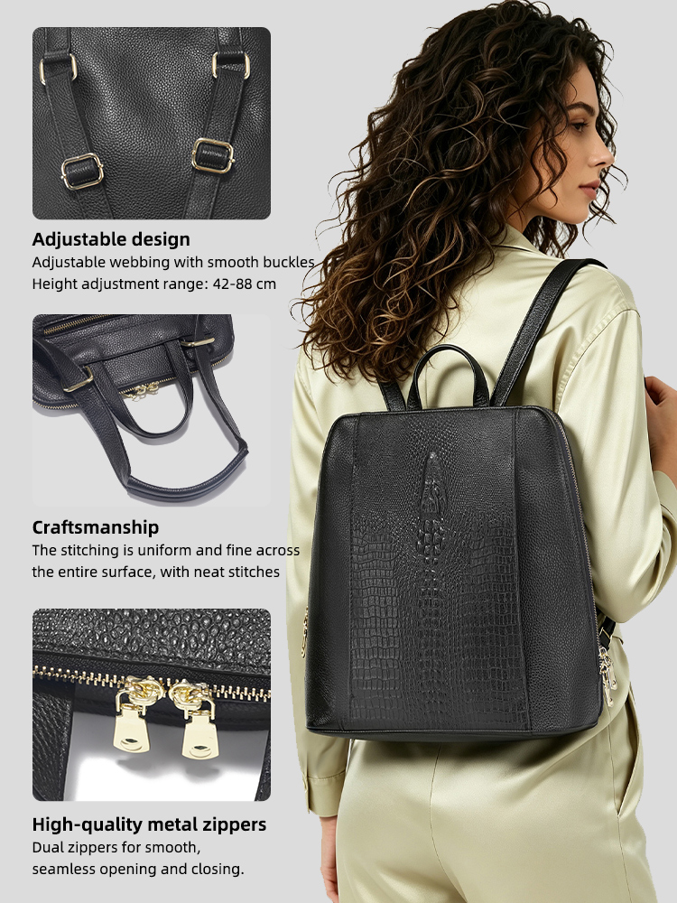 Zency Zaino da donna in pelle  - Leather Work Bag Laptop recensione e prezzo