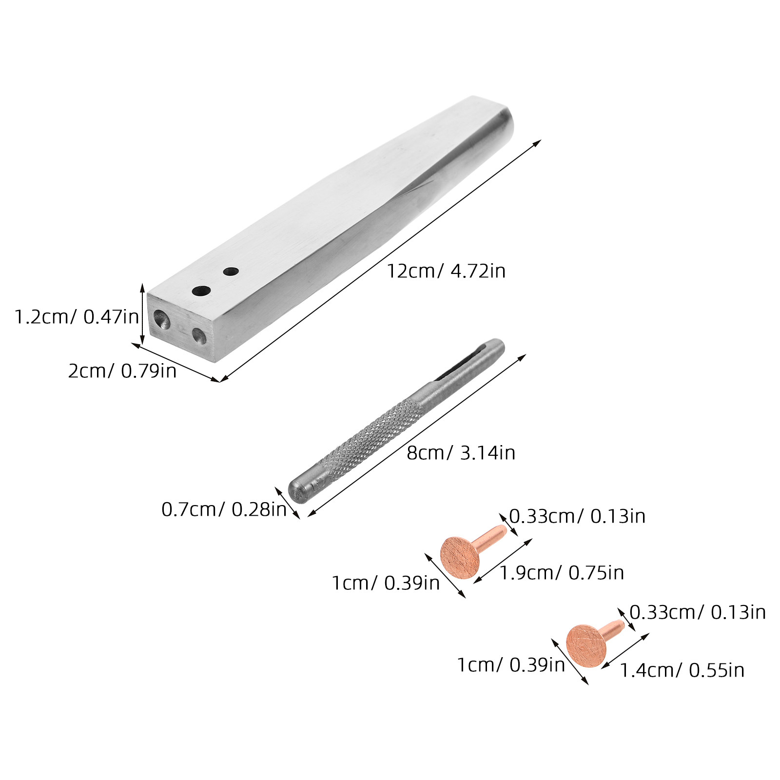 1 Set Kit di Strumenti per Riv - Leatherwork Rivet Setter recensione e prezzo